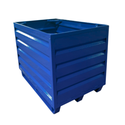 Caisse palette en acier sur semelles CIVRIF