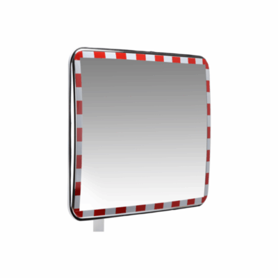 Miroir routier de sécurité – Avec bandes réfléchissantes – CIVD-MRS