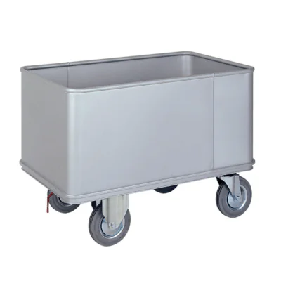 Chariot étanche en aluminium pour le transport de linge CIVA-CLE
