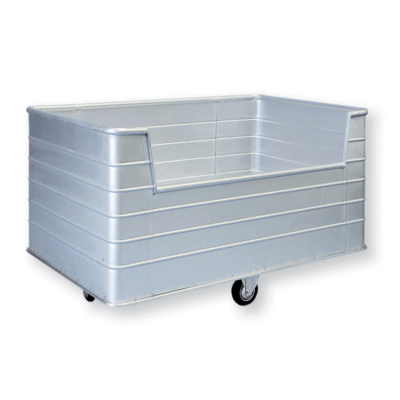 Conteneur mobile en aluminium pour linge avec ouverture CIVA-CML