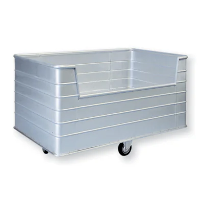 Conteneur mobile en aluminium pour linge avec ouverture CIVA-CML