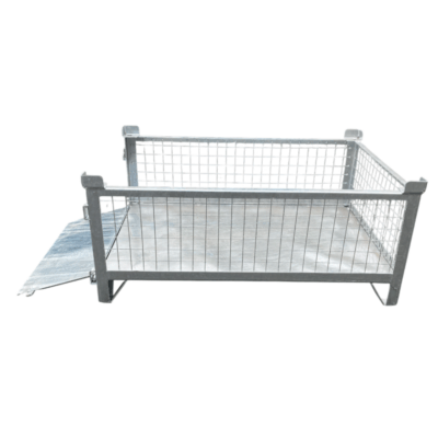 Caisse grillagée avec une rampe d’accès CIV-CGR