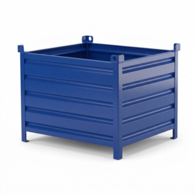 Caisse palette en acier sur pieds 1200 x 1200 mm CIVSC