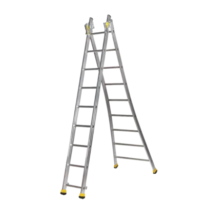 Échelle transformable à base évasée à 2 plans CIV-CE-T2