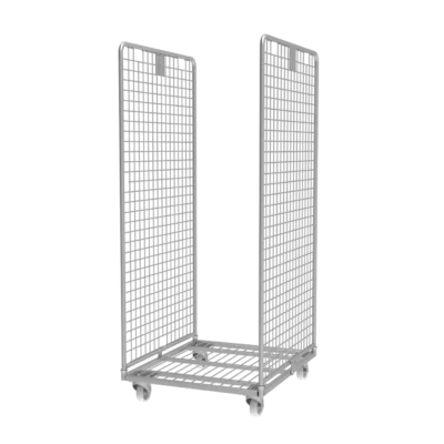 Roll conteneur 2 côtés petites mailles électrozingué PKM06-EZ